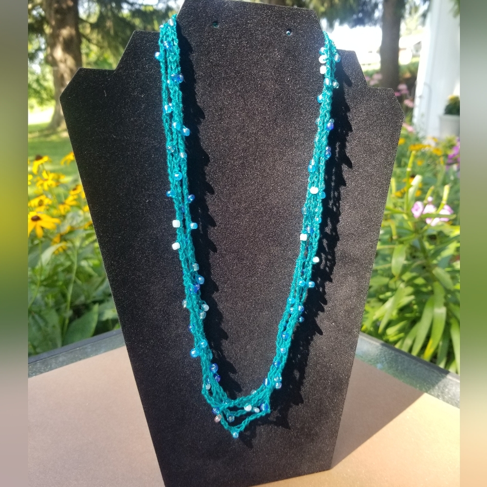 Jade Crochet Beaded Necklace